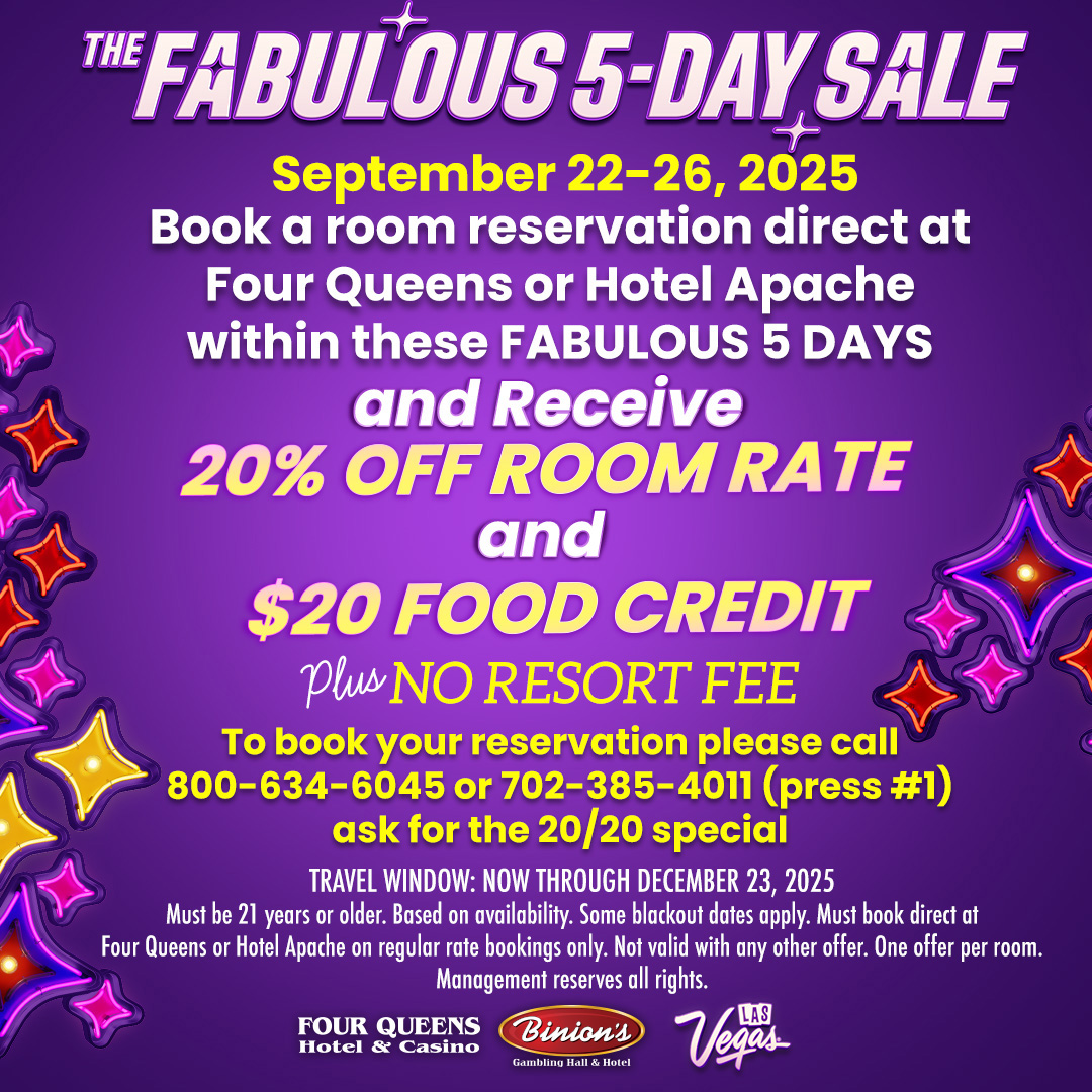 Fabulous 5-Day Sale: September 22nd - 26th, 2025
