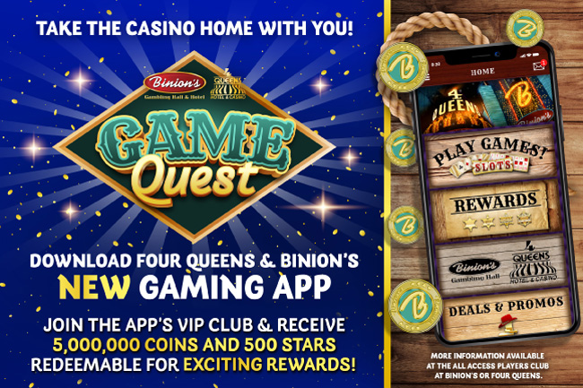 New Binions Gaming App